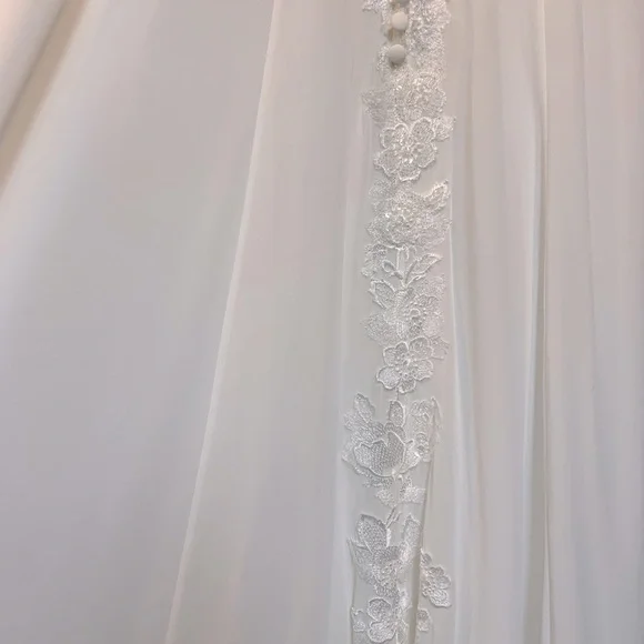 NEW Mori Lee Ailani Ivory Bridal Gown Wedding Dress Style 5873 Size 10 - Picture 14 of 16